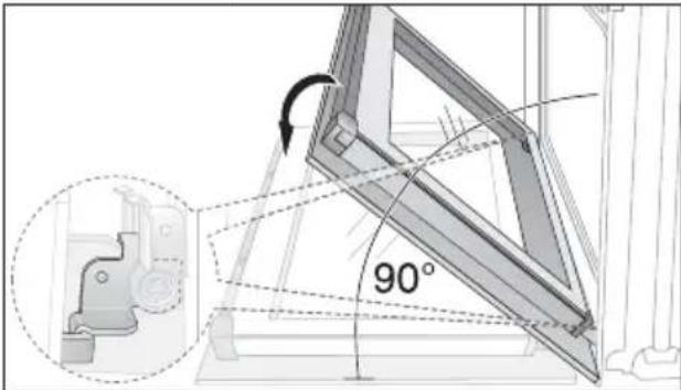 ARTHUR MARTIN ELECTROLUX AOC 45440 K - Démontage des vitres de la porte - 1