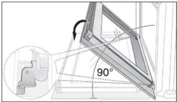 ARTHUR MARTIN ELECTROLUX AOB 45400 W - Démontage de la vitre de la porte - 1