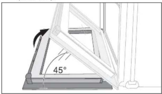 ARTHUR MARTIN ELECTROLUX AOB 45400 W - Démontage de la vitre de la porte - 3