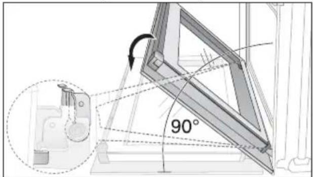 ARTHUR MARTIN ELECTROLUX AOB 45400 W - Montage de la vitre de la porte - 5