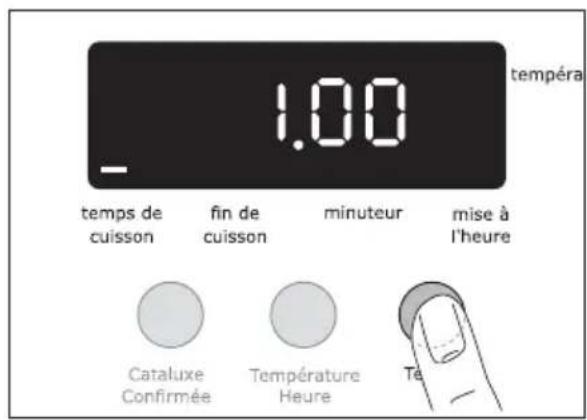 ARTHUR MARTIN ELECTROLUX AOB 45400 W - Temps de cuisson et Fin de cuisson combinées - 1