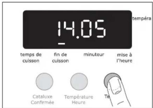 ARTHUR MARTIN ELECTROLUX AOB 45400 W - Temps de cuisson et Fin de cuisson combinées - 2