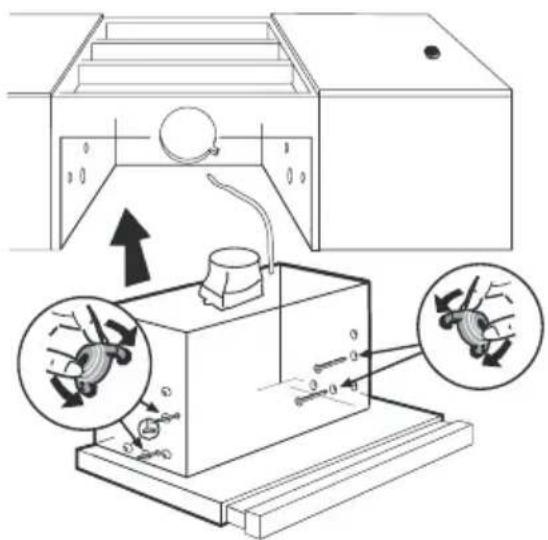 ARTHUR MARTIN ELECTROLUX AFP60200W - Fixation de la hotte au meubleFixation de la hotte - 4