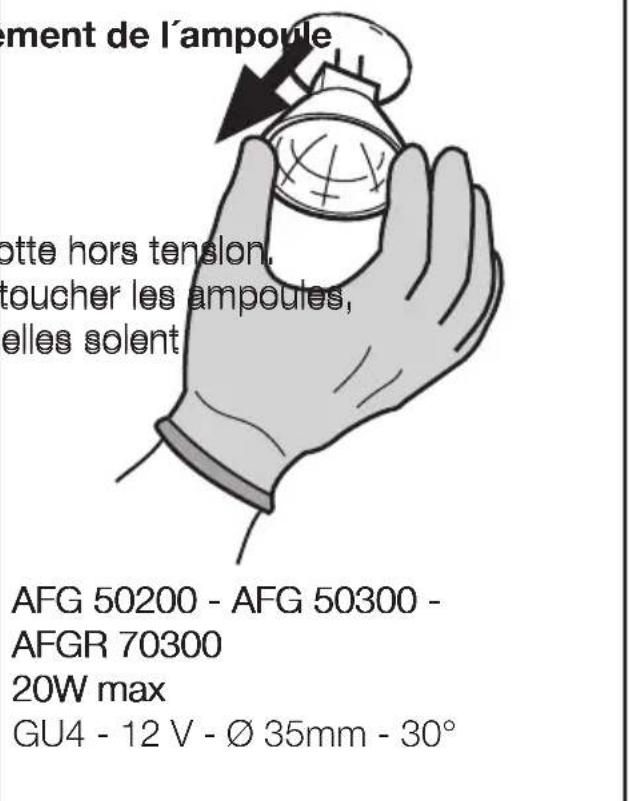 ARTHUR MARTIN ELECTROLUX AFG50200X - Remplacement de l'ampoule d'éclairage - 3