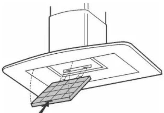ARTHUR MARTIN ELECTROLUX AFC9003ALU - Pour retirer le filtre à charbon actif: - 1