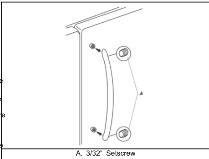 AMANA ABB1921BRW - REFRIGERATOR DOOR HANDLES - 1
