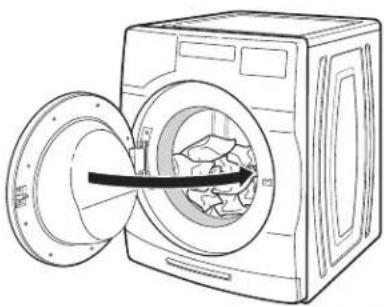 AMANA NFW5800HW - Charger les vêtements dans la laveuse - 1