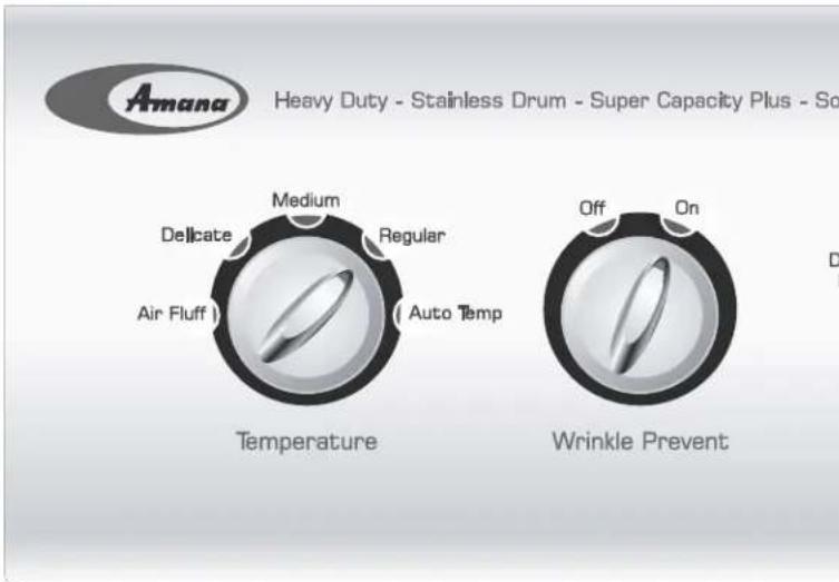 AMANA NDE2335AYW - Wrinkle Prevent (Antiplis) - 1