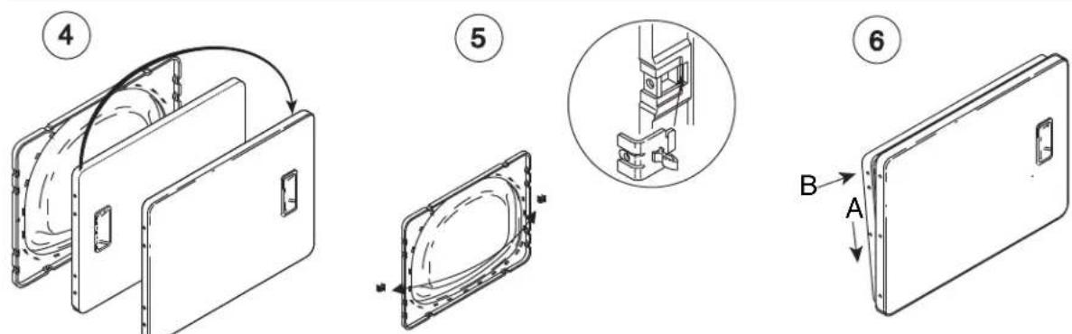 AMANA NDE2335AYW - Suivre ces étapes pour inverser le sens d'ouverture de la porte : - 2