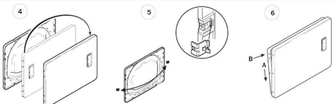 AMANA NDE2330AYW - Follow these steps to reverse the door: - 2