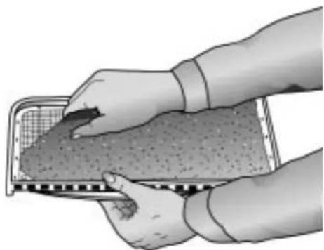 AMANA NDE2330AYW - Nettoyer le filtre à charpie - 1