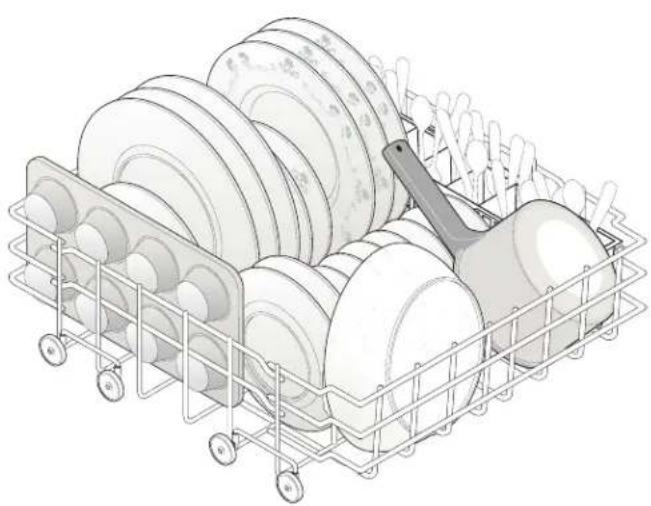 AMANA DWA53AW - Loading the Bottom Rack - 1