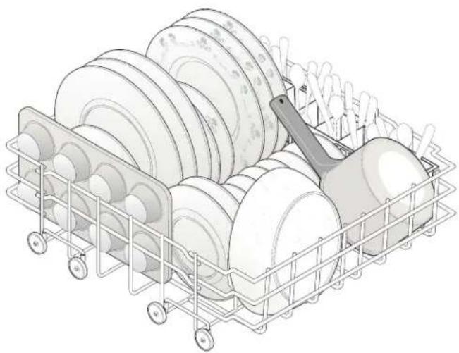 AMANA DWA33AL - Loading the Bottom Rack - 1