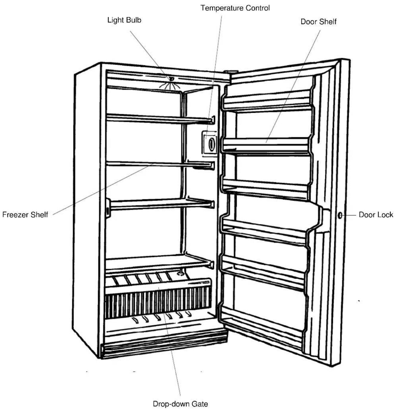 AMANA C70FW - Standard Upright Freezer - 1