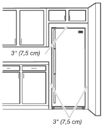AMANA AZF33X16DW - Ventilación y holgura - 1