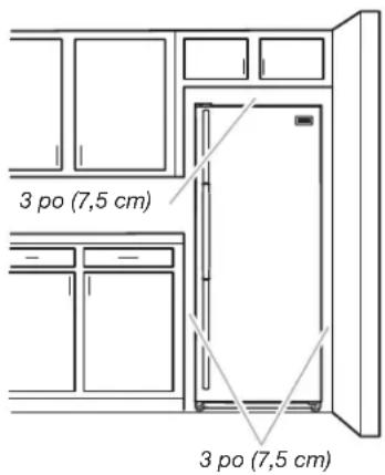 AMANA AZF33X16DW - Ventilation et espace libre - 1