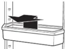 AMANA AZF33X16DW - To Remove and Replace the Bin: - 1