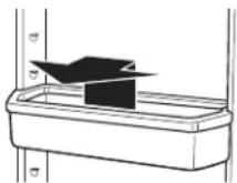 AMANA AZF33X16DW - Para quitar y volver a colocar el recipiente: - 1