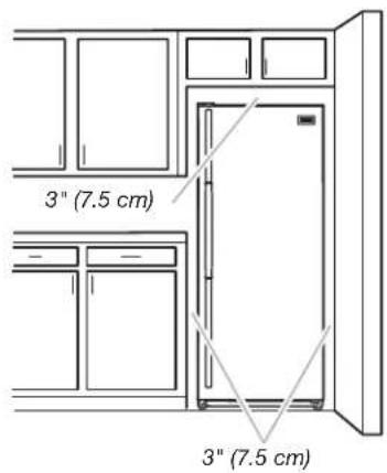 AMANA AZF33X16DW - Ventilation and Clearance - 1