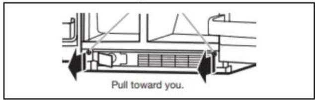 Pull toward you.