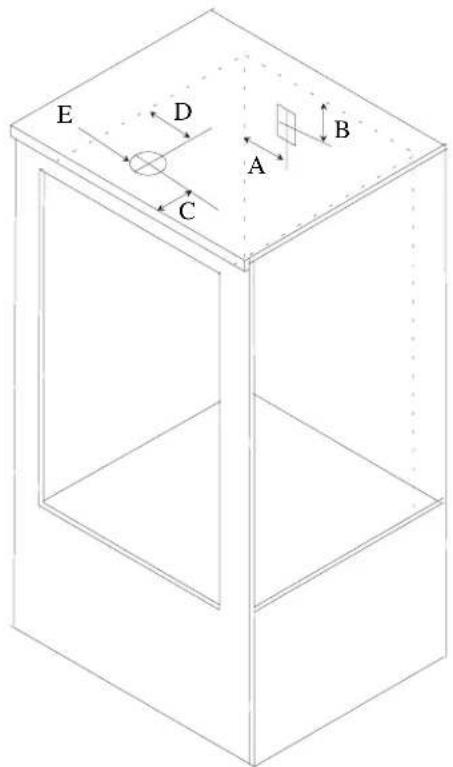 AMANA AOGD2750SS - Emplacement du raccordement au gaz et du raccordement à l'électricité - 1