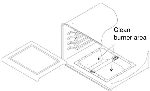 AMANA AOGD2750SS - Clean Burner Area - 1