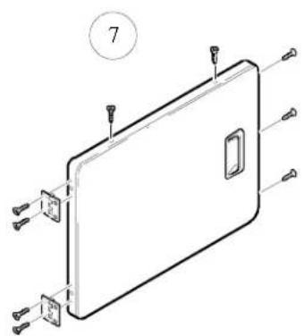 AMANA ALG956EAC - Pour inverser la porte, proceder comme suit : - 7