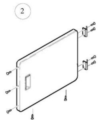 AMANA ALG956EAC - Pour inverser la porte, proceder comme suit : - 2