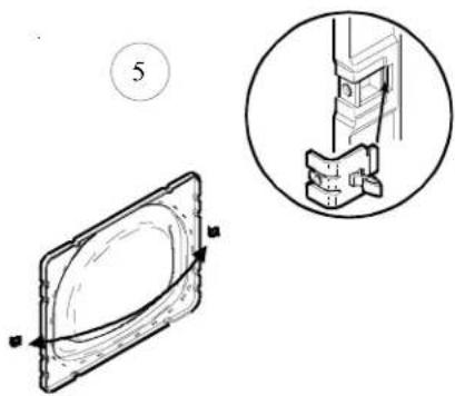 AMANA ALG956EAC - Pour inverser la porte, proceder comme suit : - 5