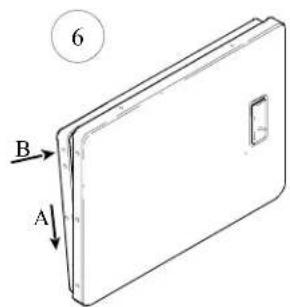 AMANA ALG956EAC - Pour inverser la porte, proceder comme suit : - 6