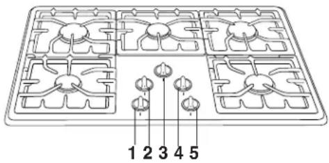 AMANA AKS3640SS - COOKTOP AT A GLANCE - 2