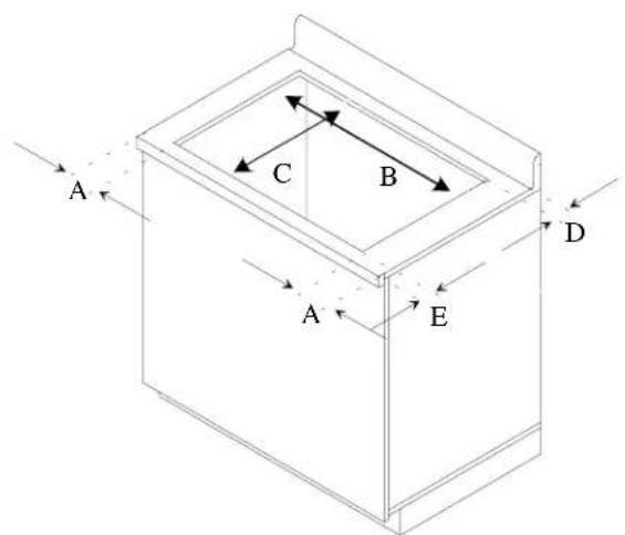 AMANA AKGD3050SS - Cabinet Requirements - 1