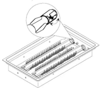 AMANA AKGD3050SS - Régler la flamme du brûleur de la cartouche de la grille - 1