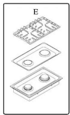 AMANA AKGD3050SS - \section*{Caracteristiques de la plaque de cuisson} - 2