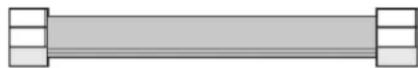 AMANA AGR6603SFS - Raccord métallique flexible pour apparéil menager : - 1