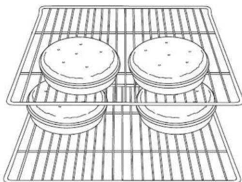 AMANA AEW4530DDQ - Cuisson de gâteaux à étages sur deux grilles - 1