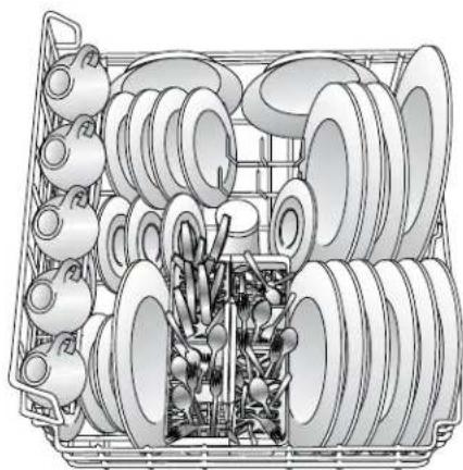 AMANA ADW662EAS - Chargement du panier inférieur - 1