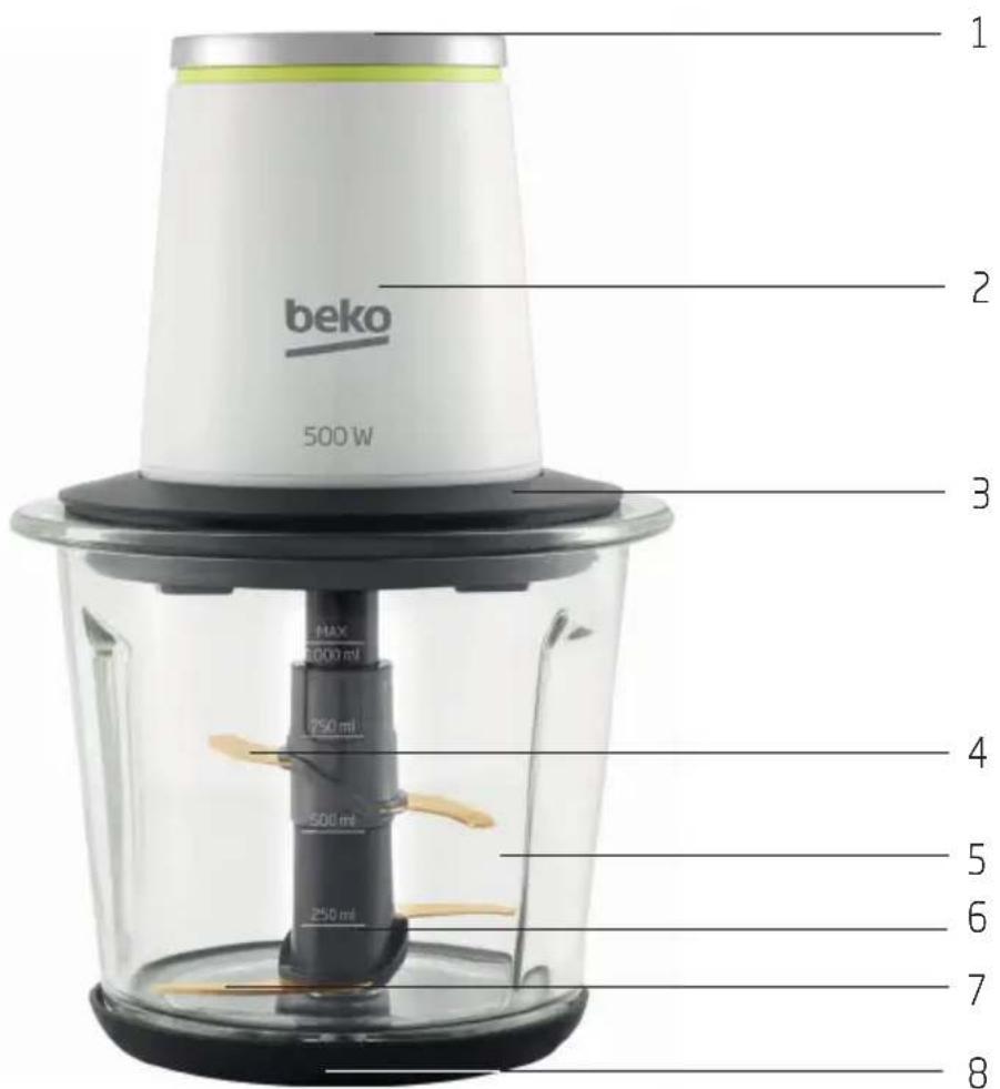 BEKO CHG7504W - Prezentare generală - 1