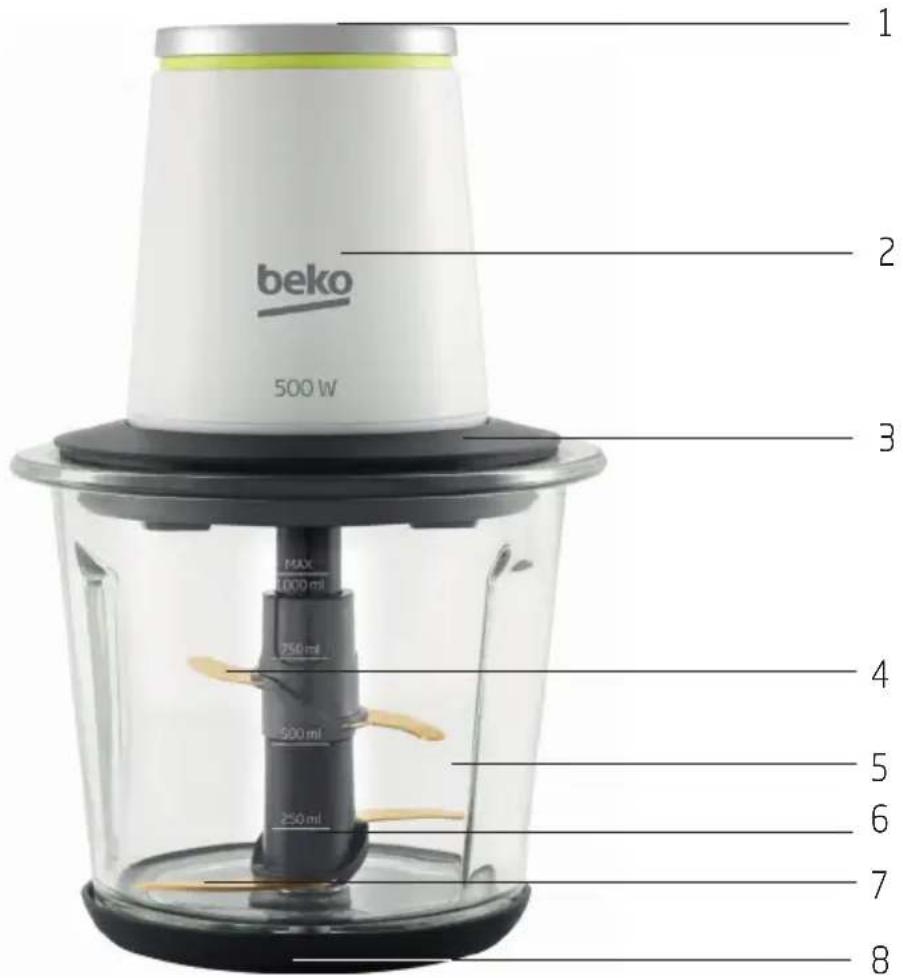 BEKO CHG7504W - Vue d'ensemble - 1
