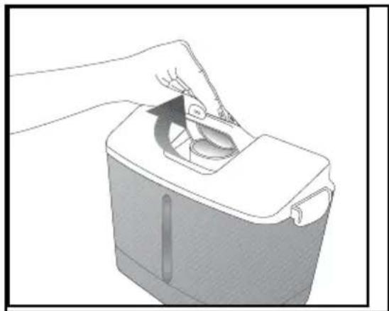 BEKO CH 146100 D - Remplir le réservoir d'eau de la fontaine frigorifique - 1