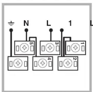 INDESIT HIM 506 EK.A IX - Anschluss des Netzkabels - 5