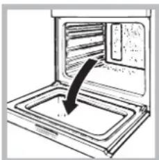 INDESIT HI 50.A (BK)1 - Cleaning the oven door - 1