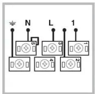 INDESIT HI 50.A (BK)1 - Montaje del cable de alimentacion electrica - 2