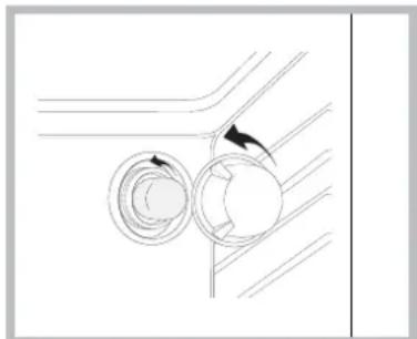 INDESIT HI 50.A (BK)1 - Replacing the light bulb - 1