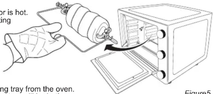 BESTRON AOV55 - OPERATION - Using the roasting spit - 4