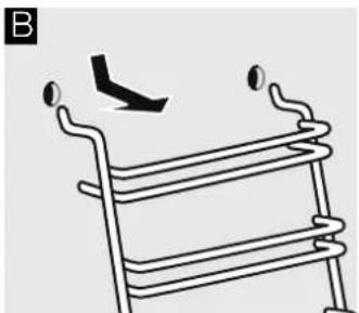 BLAUPUNKT 5B10M 0050 - Décrocher les supports - 2
