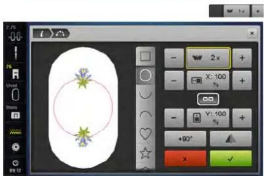 BERNINA 880 Plus - Sélectionner la forme - 3