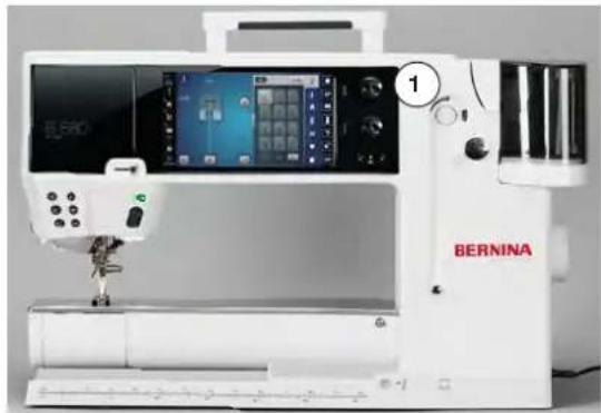 BERNINA 880 Plus - Support aimanté pour le stylo de l'écran tactile - 1