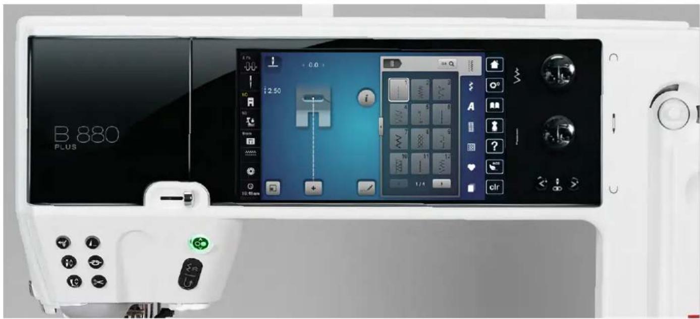 BERNINA 880 Plus - Aperçu sur les touches de «Fonctions» - 1