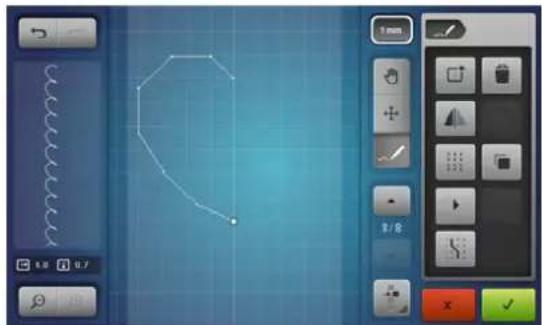 BERNINA 880 Plus - Ouvrir le designer de point - 1